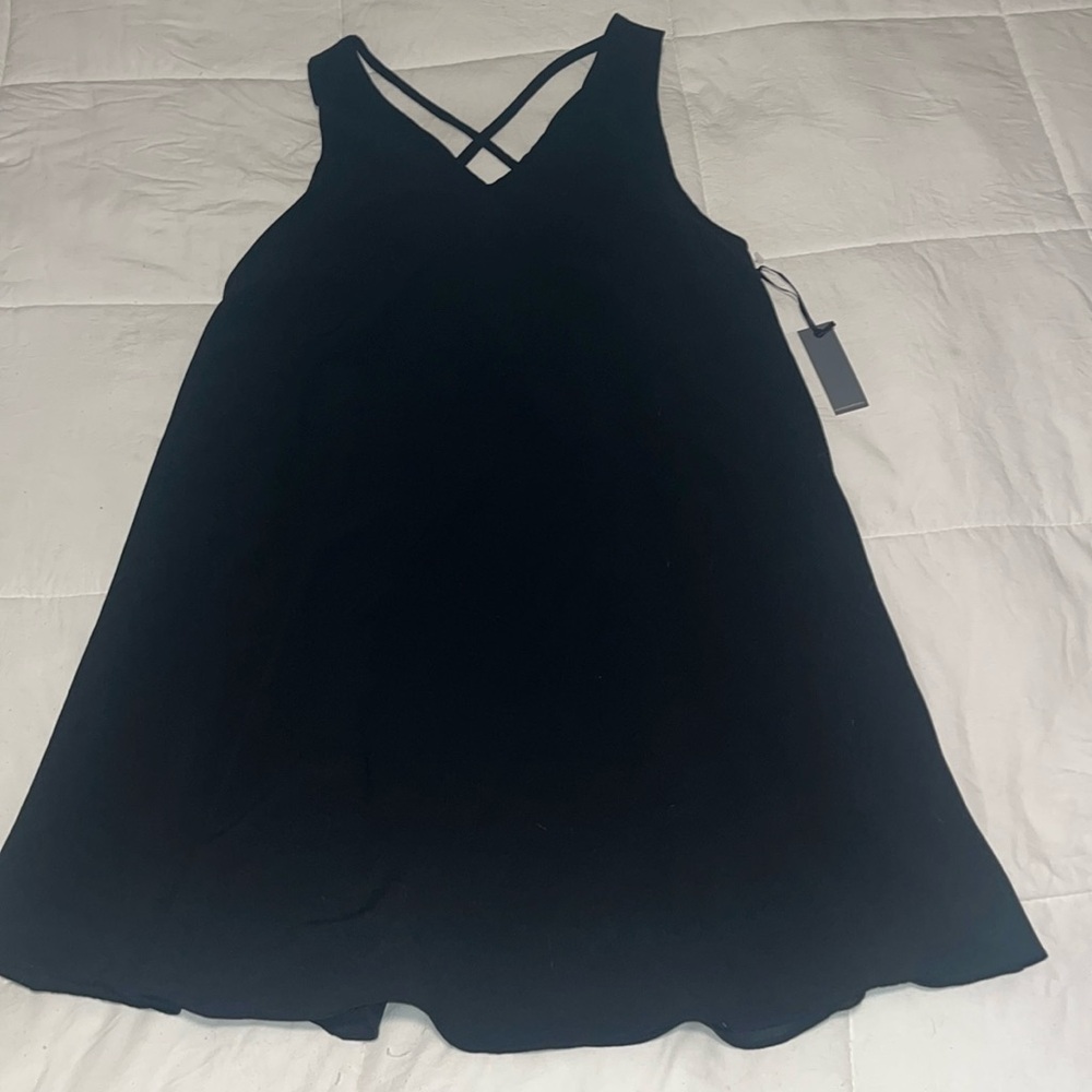 Lovers + Friends little black dress with Cris cross back NWT size Small